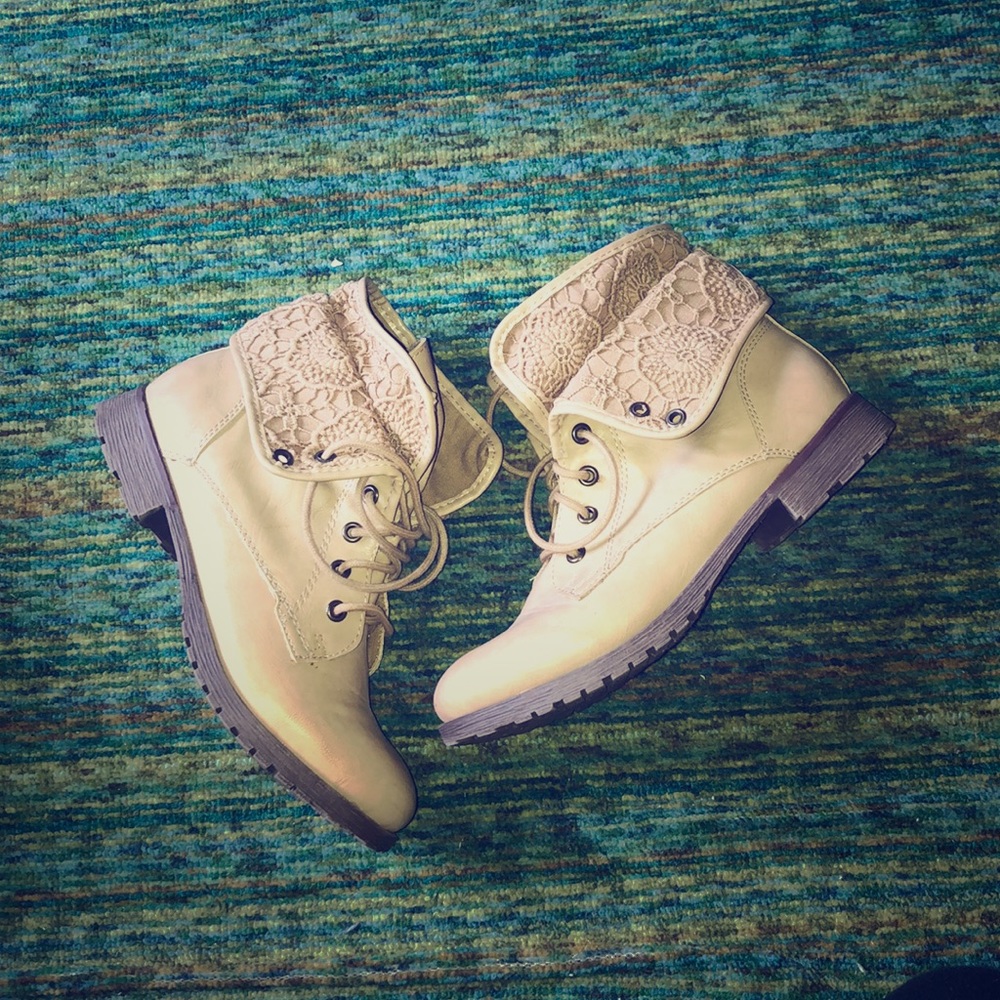 Tan booties
